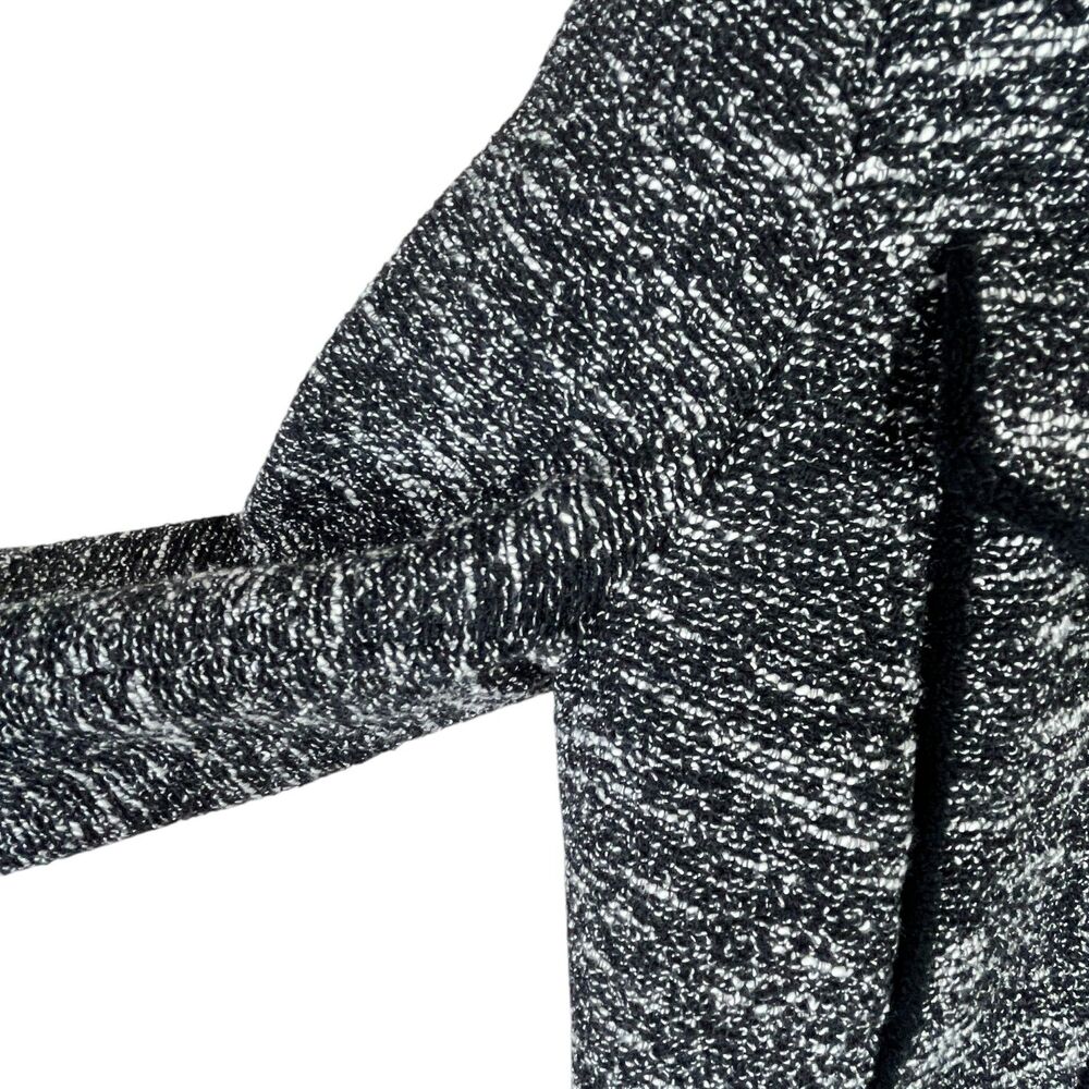 Slate & Willow Tweed Blazer Jacket Sz M Black Space-Dyed Contrast Pipe Trim - Picture 10 of 14